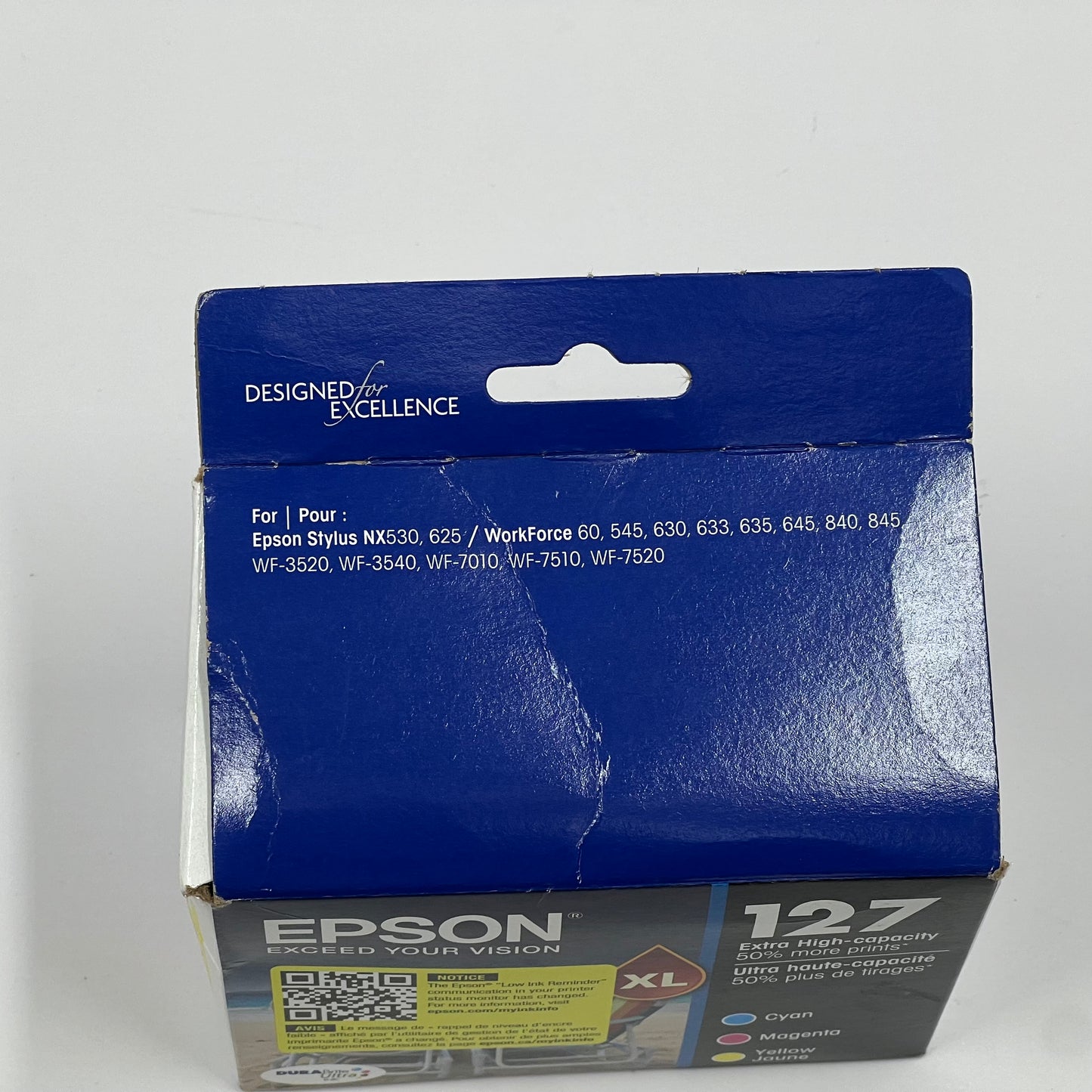 New Epson 127 XL T127520-S / T127520-CP Yellow, Cyan and Magenta Ink Cartridge
