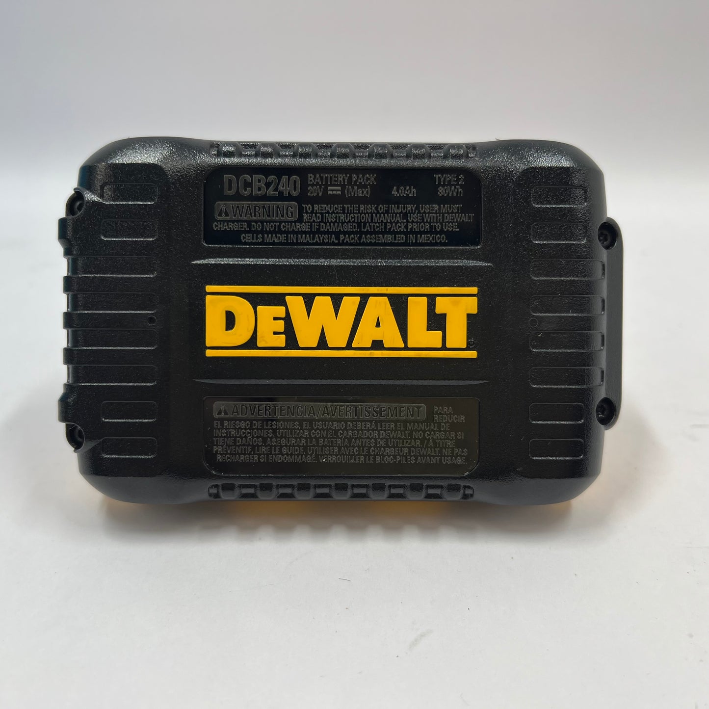 New DeWalt DCB240 20V MAX Lithium-Ion Battery Pack