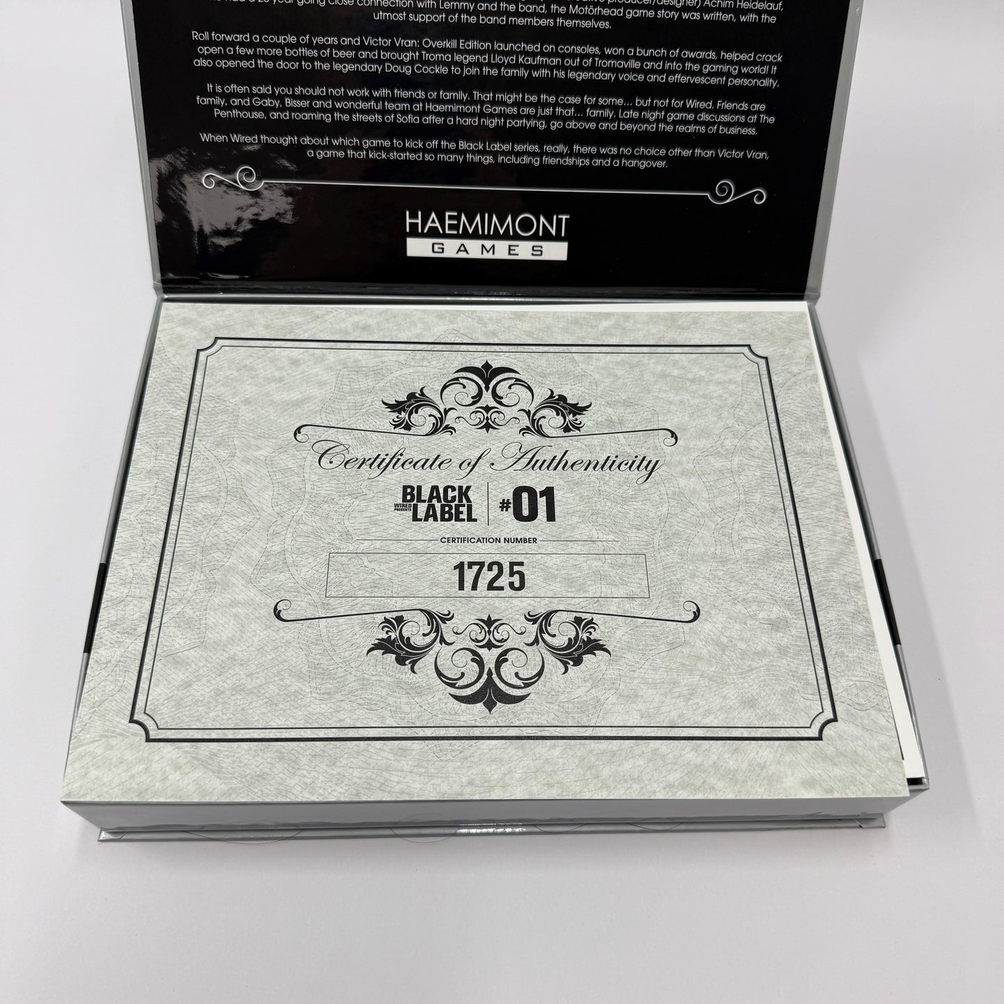 New Black Label: Victor Vran (Sony PlayStation 4, 2023) Cert #1725