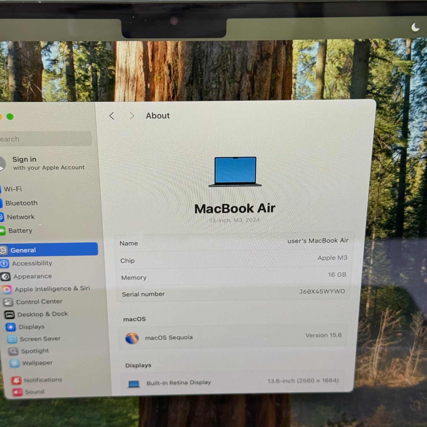 2024 Apple MacBook Air 13.6" M3 10C GPU 4.0GHz 16GB RAM 512GB SSD A3113