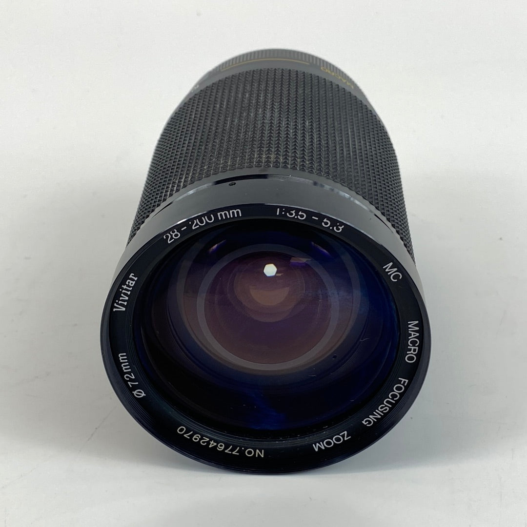 Vivitar Canon FD 28-200mm f/3.5-5.3 Macro Zoom Lens