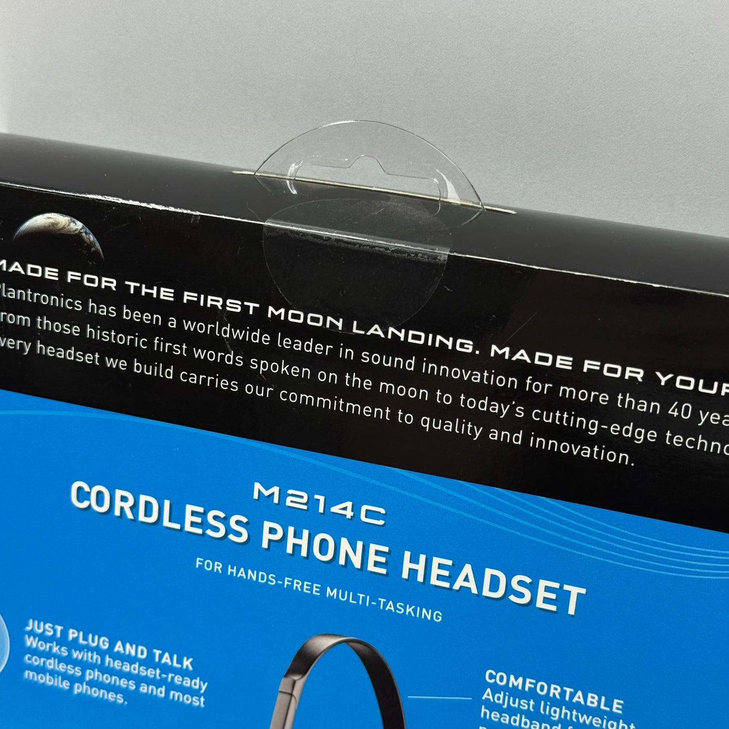 New Plantronics M214C Cordless Phone Headset Black