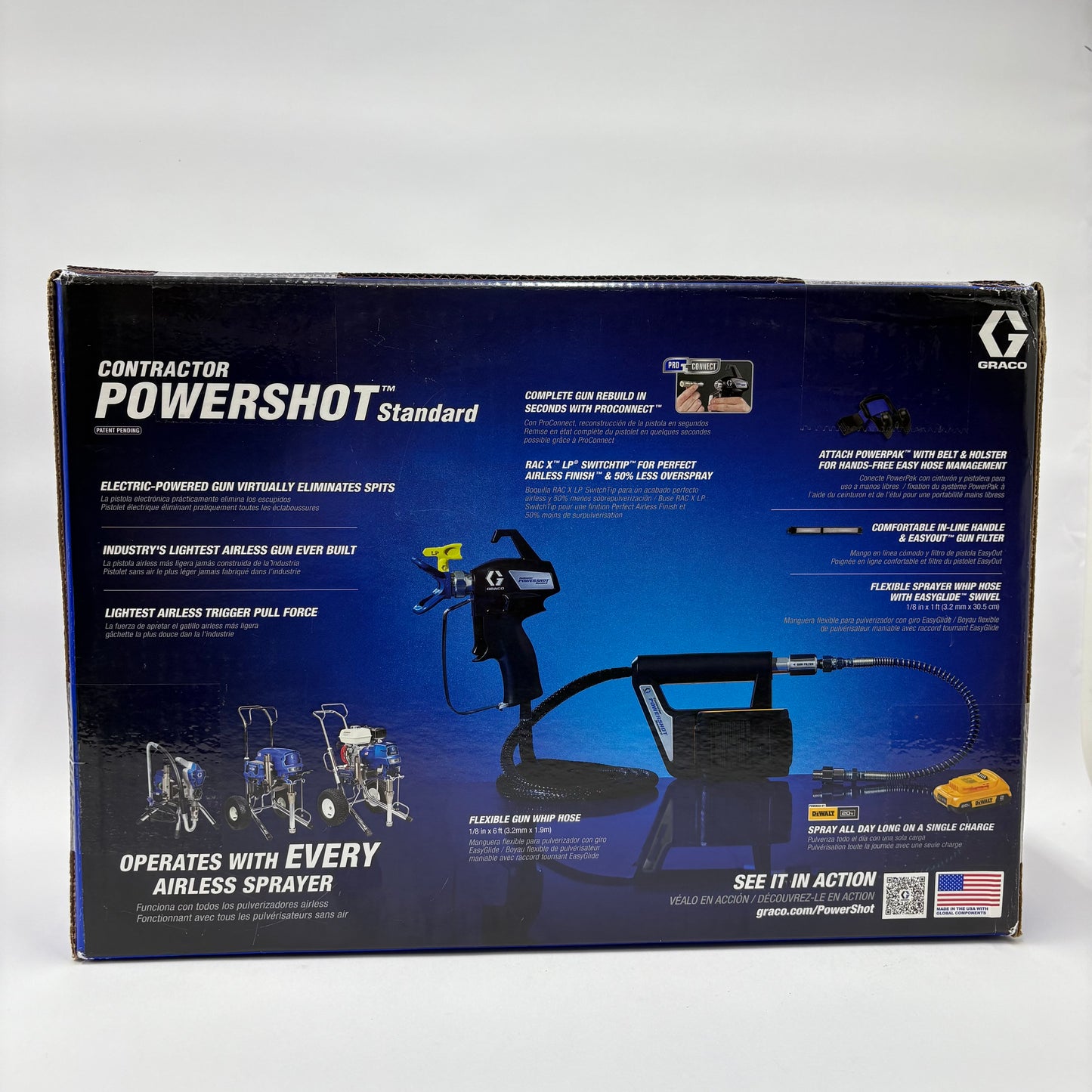 New Graco Contractor PowerShot Electric Powered Airless Gun 18H300