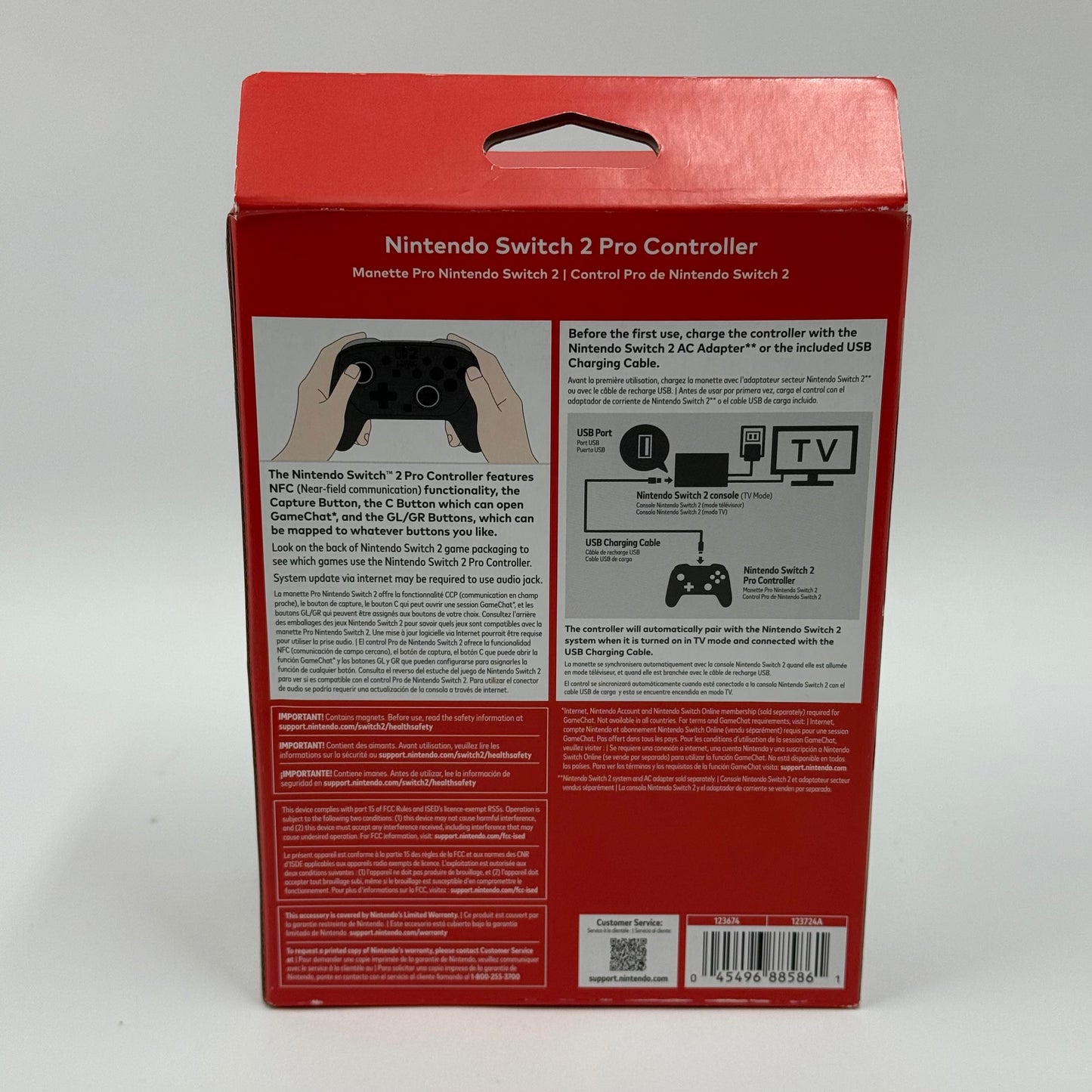 New Nintendo Switch 2 Pro Controller Controller BEE-008 Black