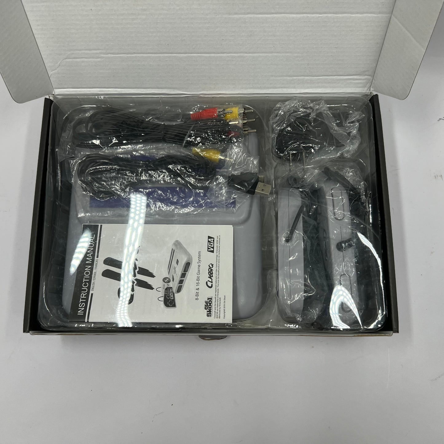 Old Skool ClassiQ II SNES NES Retro Video Game System OS-7616