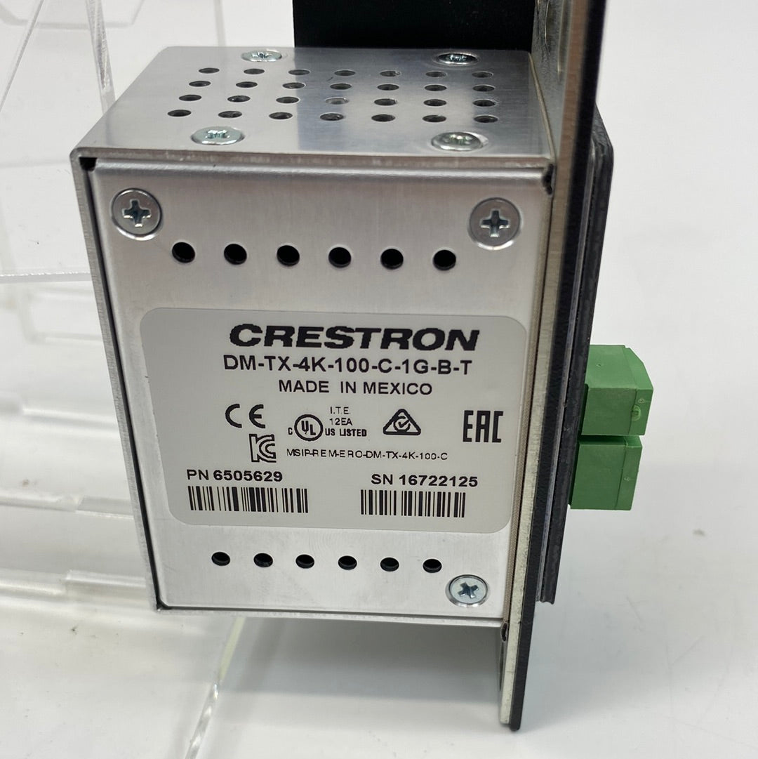 Crestron Wall Plate 4K DigitalMedia 8G+ Transmitter 100 DM-TX-4K-100-C-1G-B-T