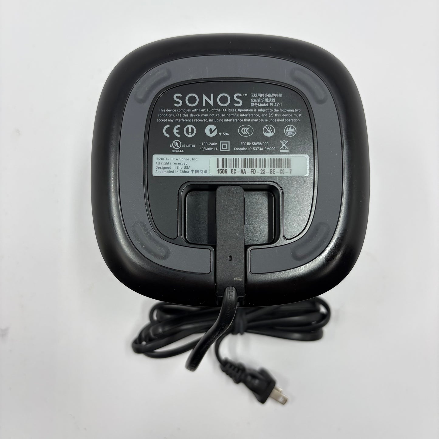 Sonos Play:1 Wireless Smart Speaker Gray PLAY1US1BLK