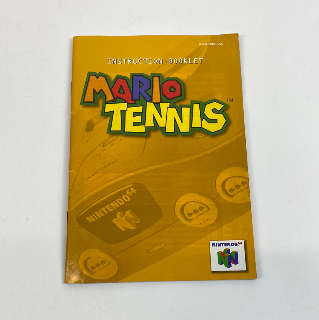 Mario Tennis (Nintendo 64, 2000) with Manual and Box