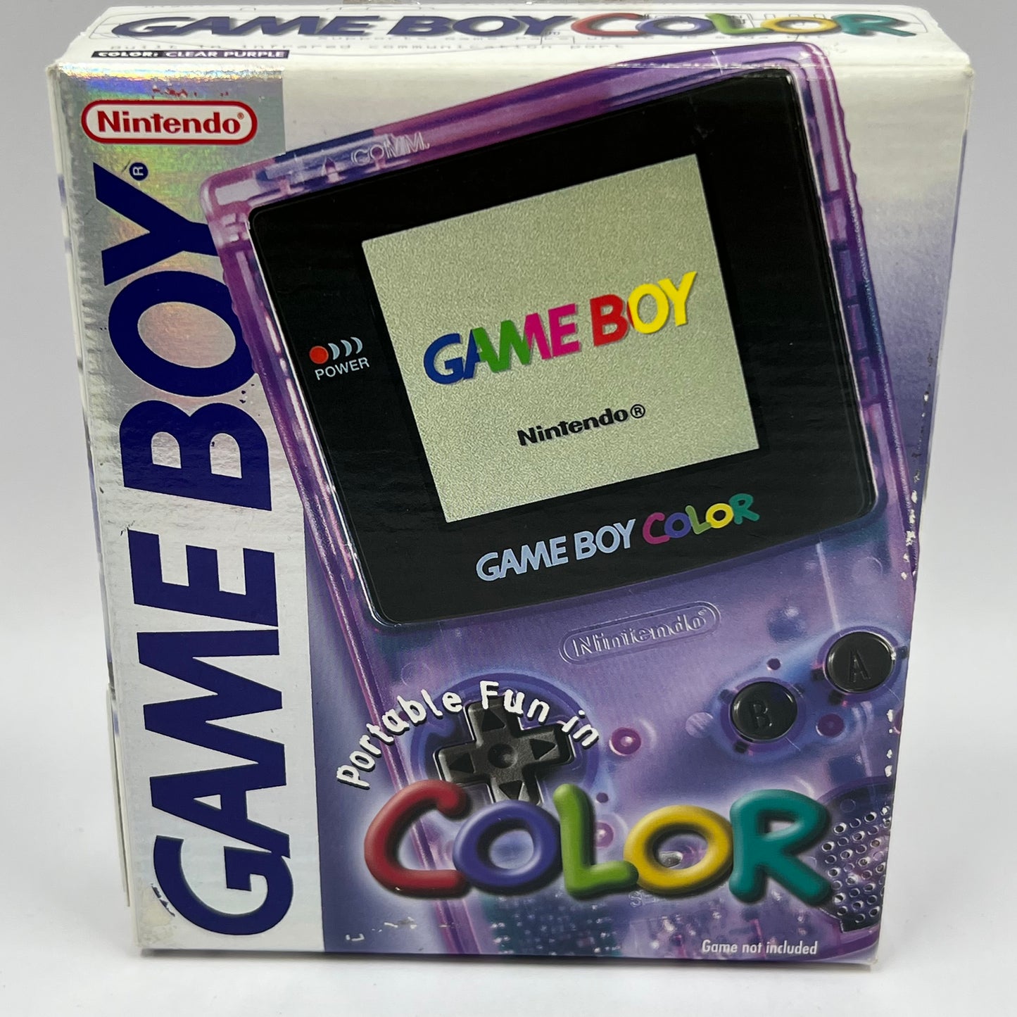 Nintendo Game Boy Color Handheld Game Console CGB-001 Atomic Purple