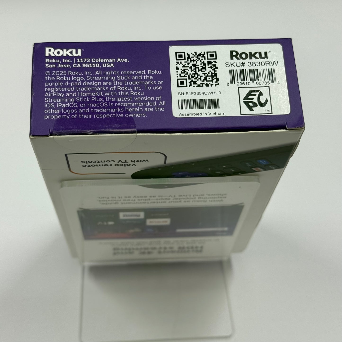 New Roku Streaming Stick Plus Black 3830RW