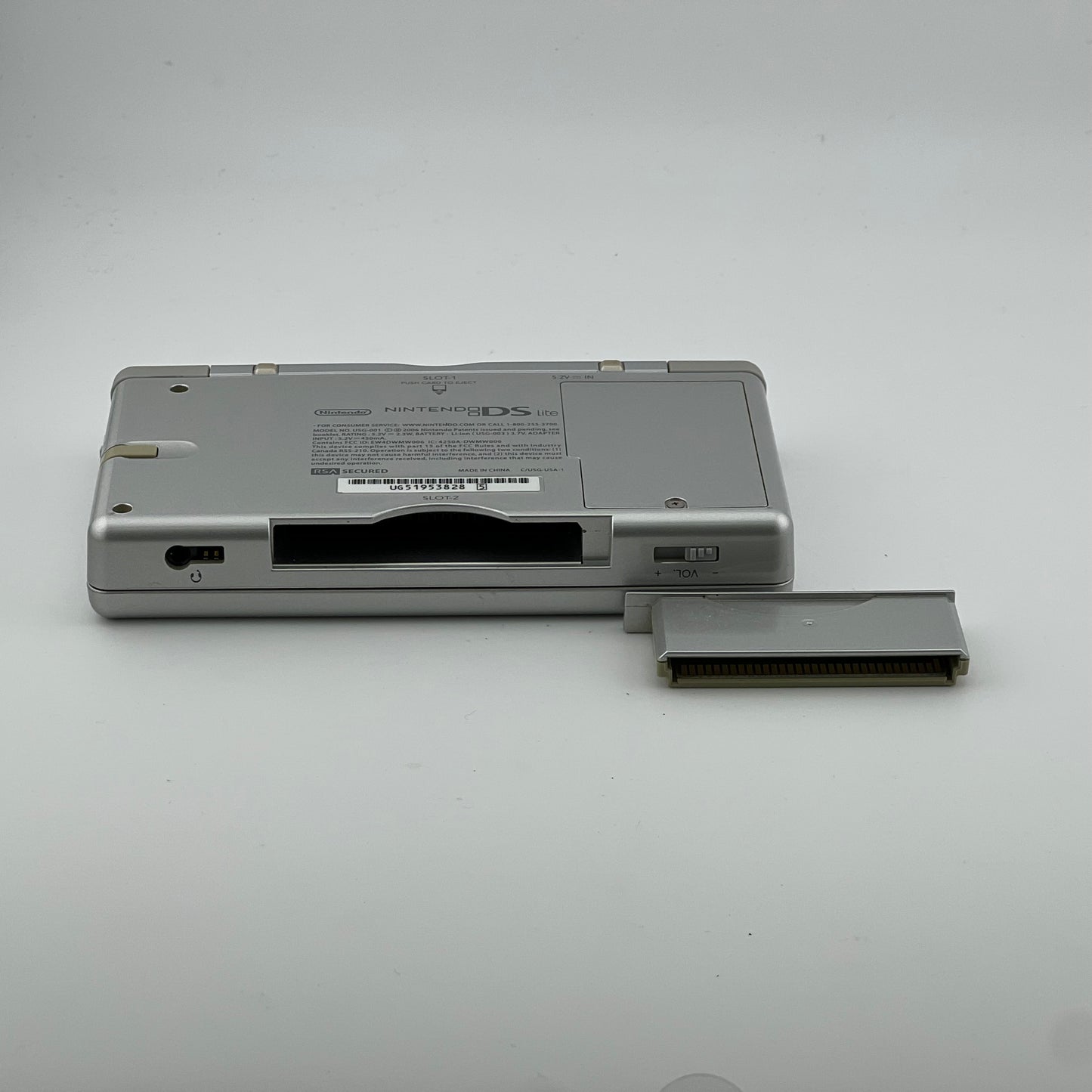 Nintendo DS Lite Handheld Game Console USG-001 Metallic Silver