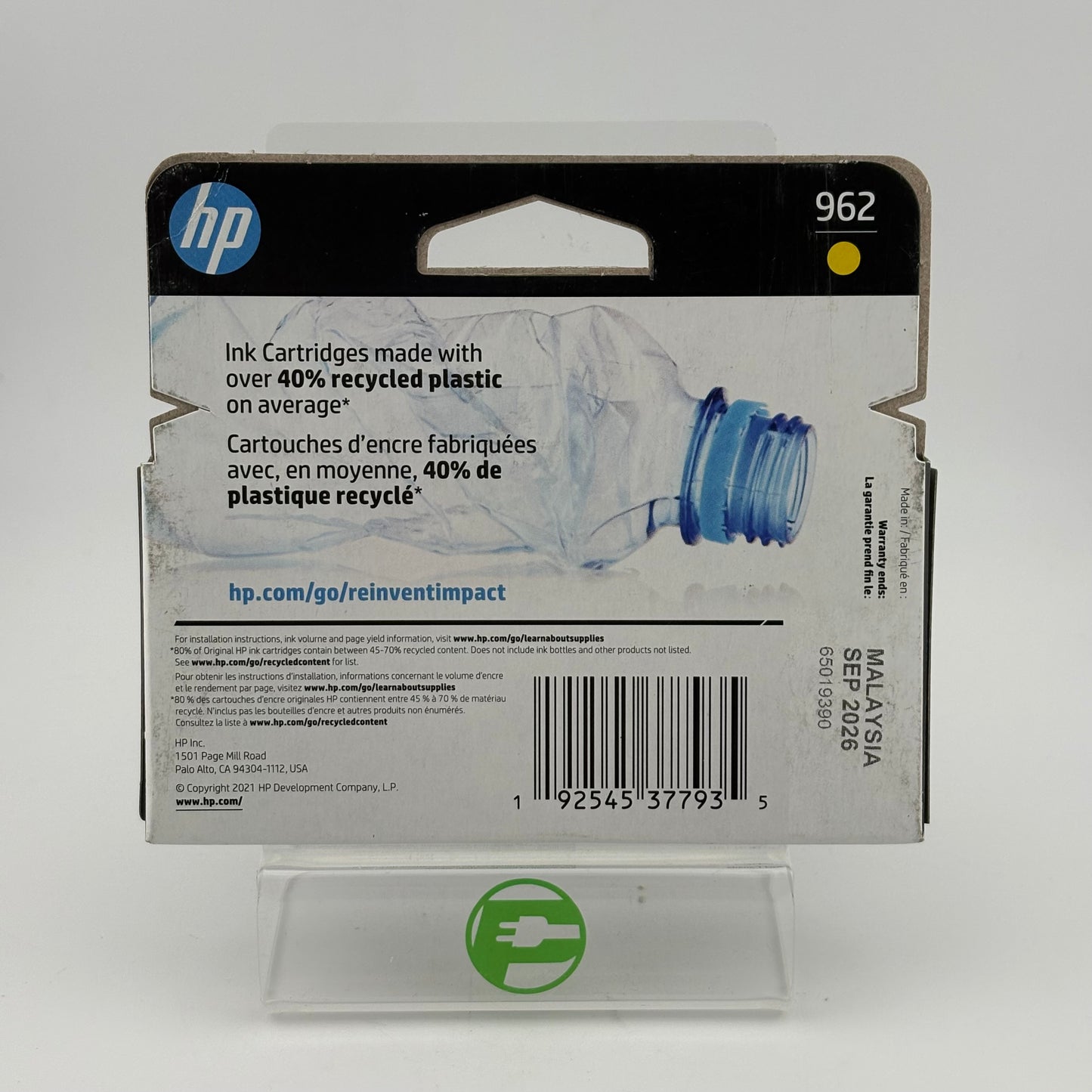 New HP 962 3HZ98AN Yellow Ink Cartridge