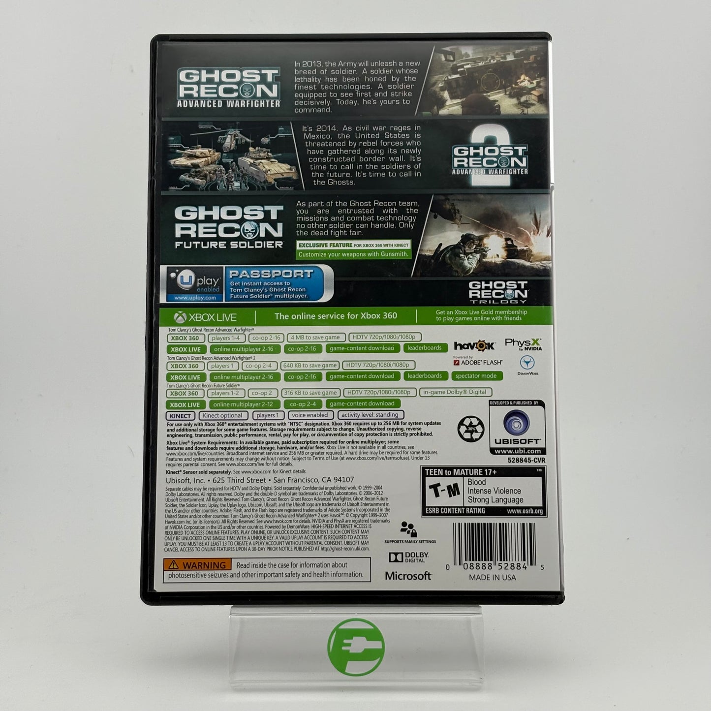 Ghost Recon Trilogy (Microsoft Xbox 360, 2013)