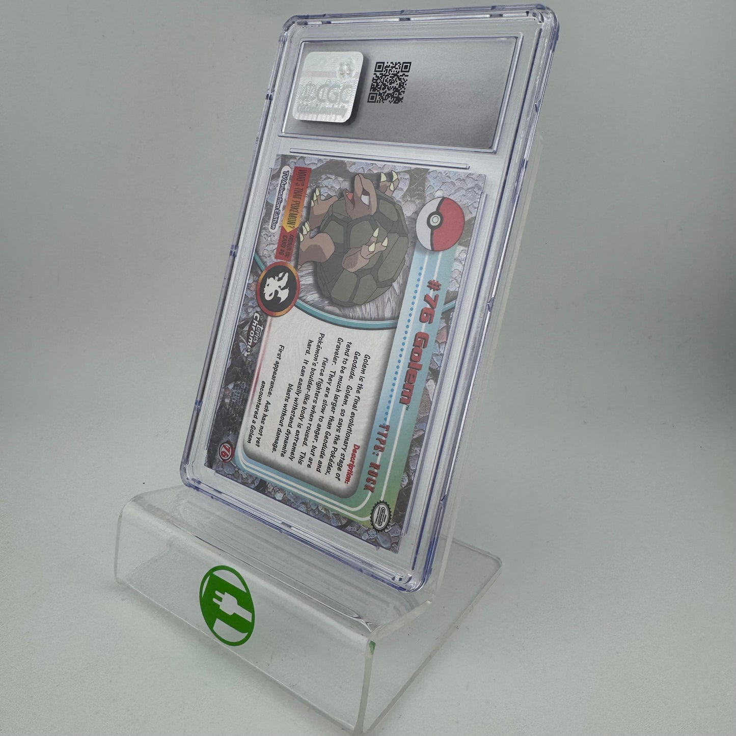 Pokémon TCG Topps Series 1 Golem #76 Foil English CGC 10 GEM MINT