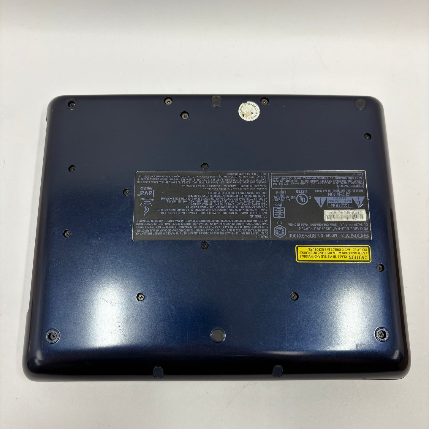 Sony BDP-SX1000 Portable Blu-Ray Player No Remote