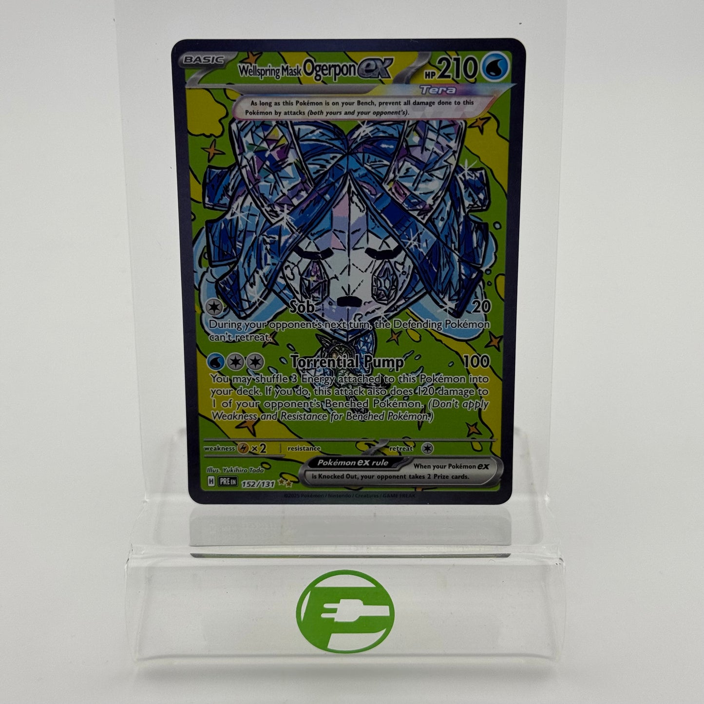 Pokémon TCG Wellspring Mask Ogerpon EX #152 Prismatic Evolutions Trading Card 152/131