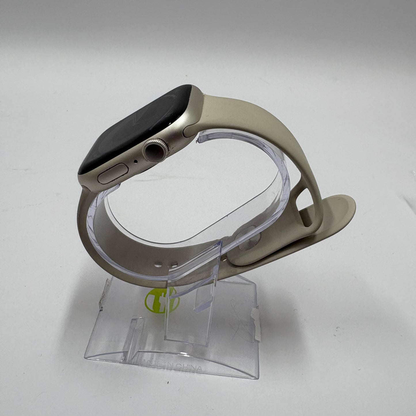 GPS Only Apple Watch Series 8 45MM Slate Aluminum Starlight Sport Band MNUQ3LL/A