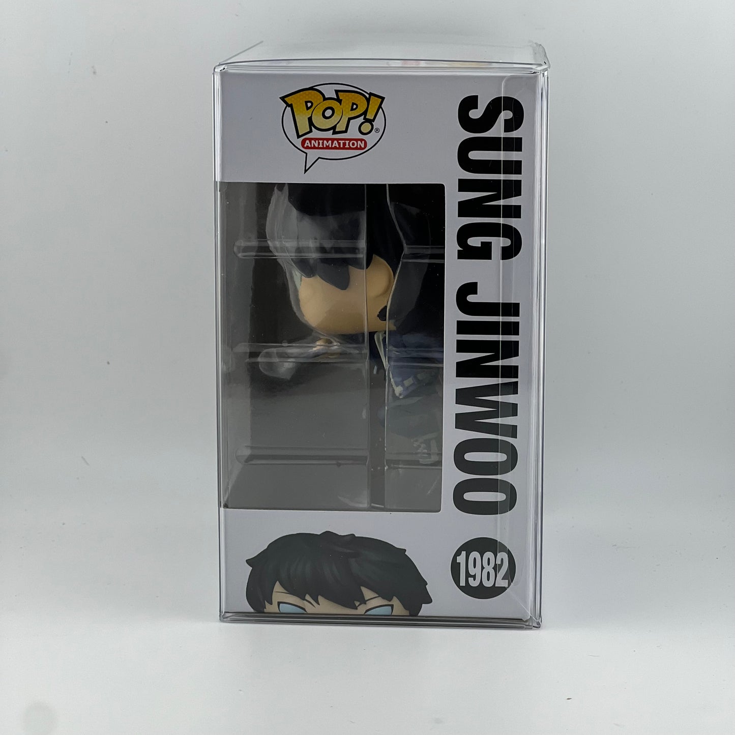 New Funko Pop Solo Leveling Sung Jinwoo #1982 Vinyl Figure with Protector