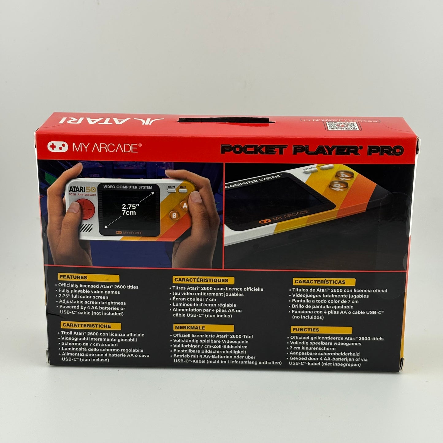 New My Arcade Pocket Player Pro 100 Atari Games Gaming System