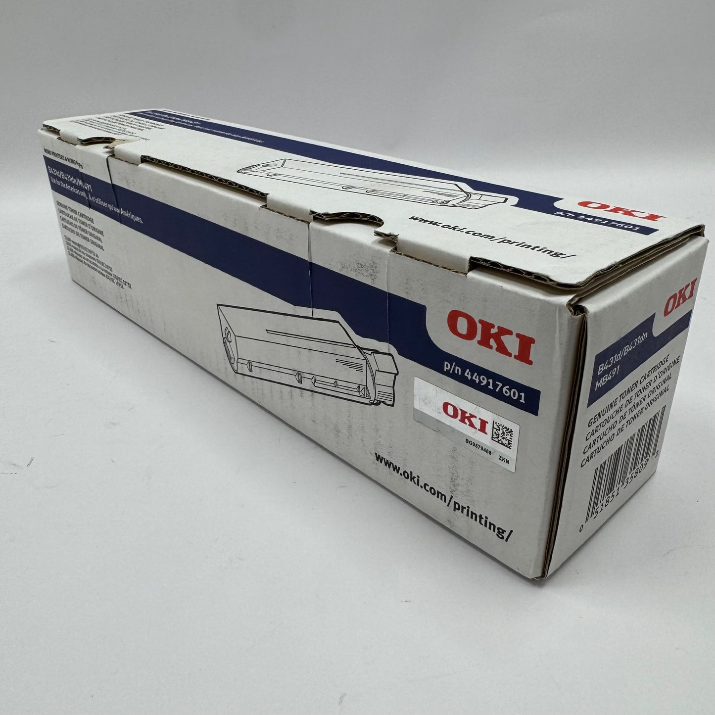 New OKI B431d 44917601 Black Toner Cartridge