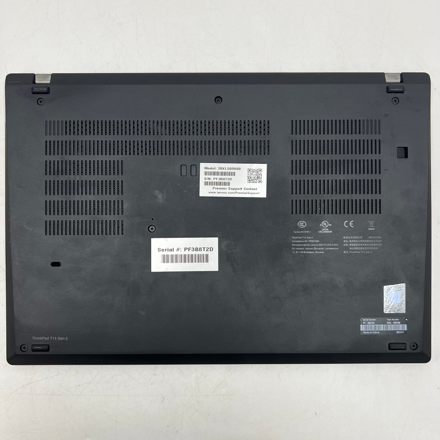 Lenovo T14 Gen 2i 20XLS09H00 14" Ryzen 5 Pro 5650U 2.3GHz 16GB RAM 256GB SSD