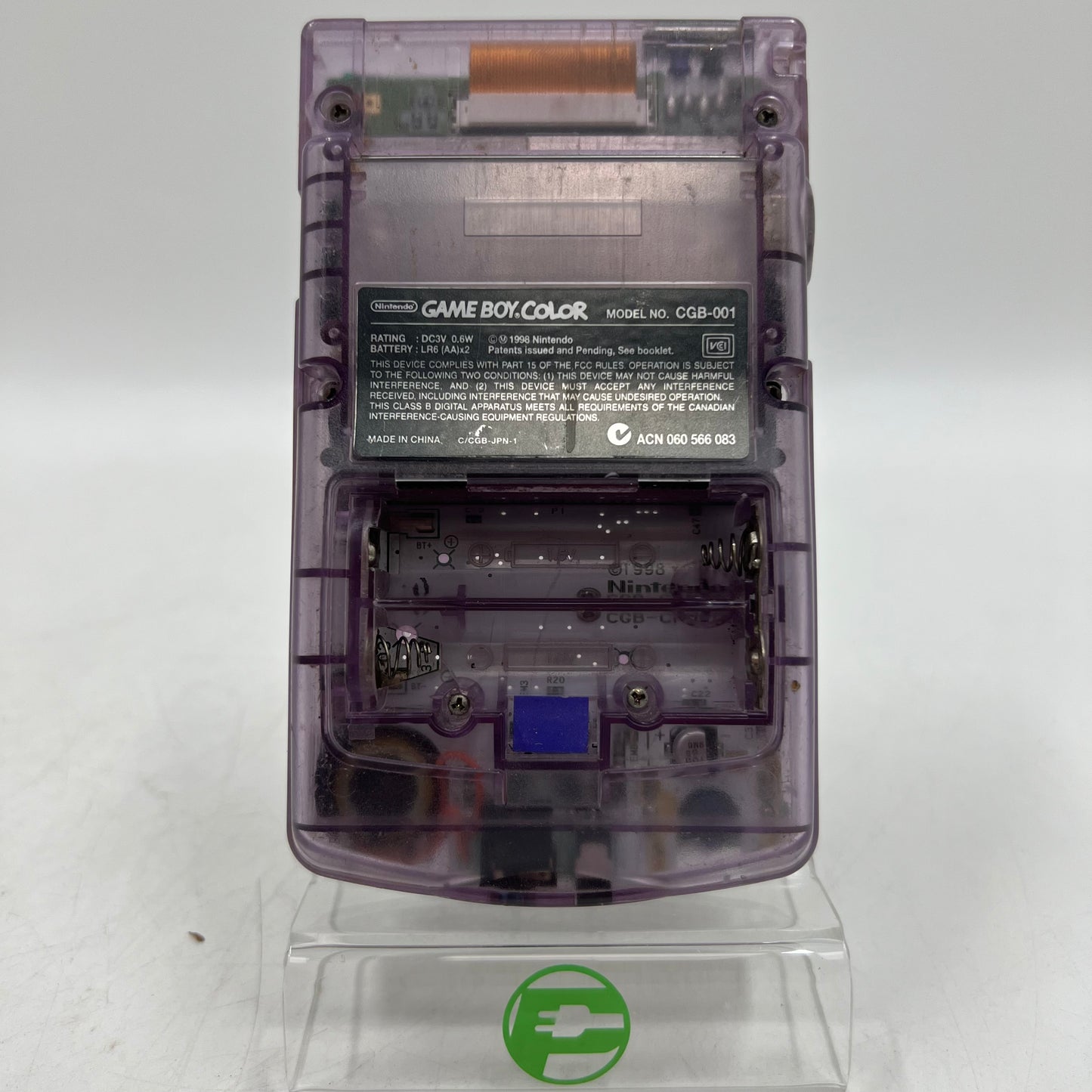 Nintendo Game Boy Color Handheld Game Console CGB-001 Atomic Purple