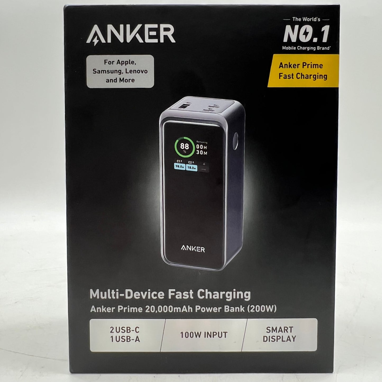 New Anker Prime Power Bank Portable Charger for Travel A1336
