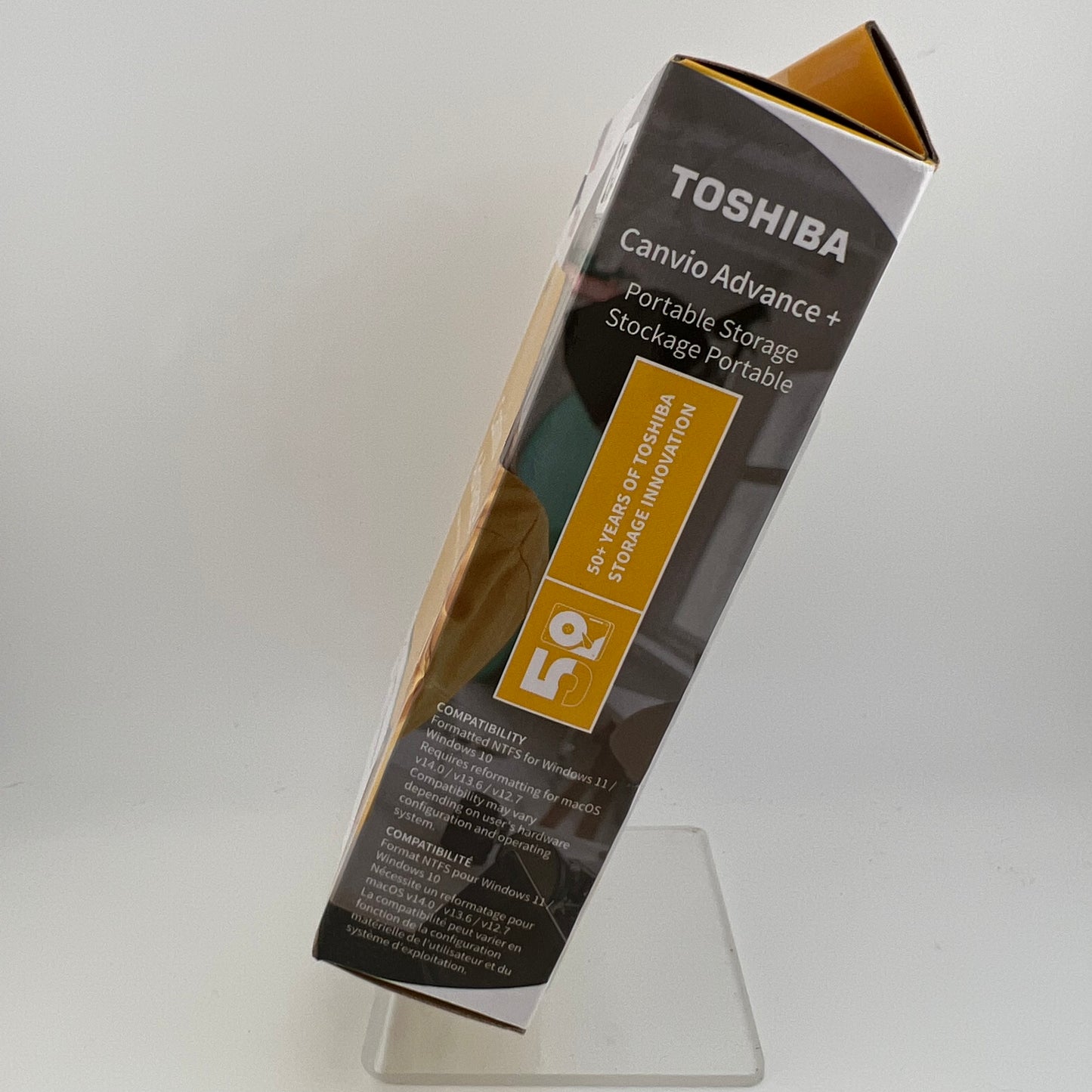 New Toshiba Canvio Advance+ 2TB External Portable HDD HDTCA20XYCAB Yellow