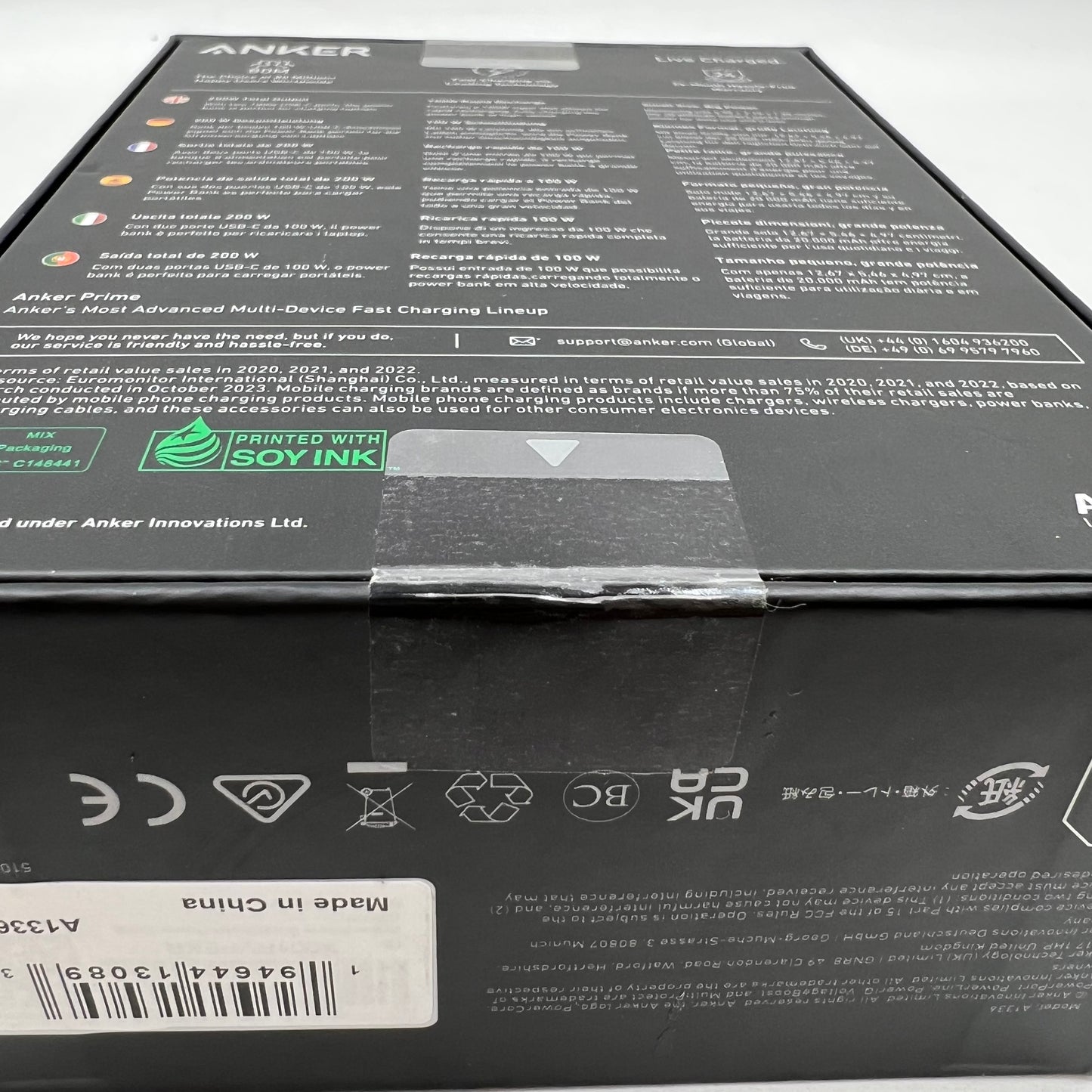 New Anker Prime Power Bank Portable Charger for Travel A1336