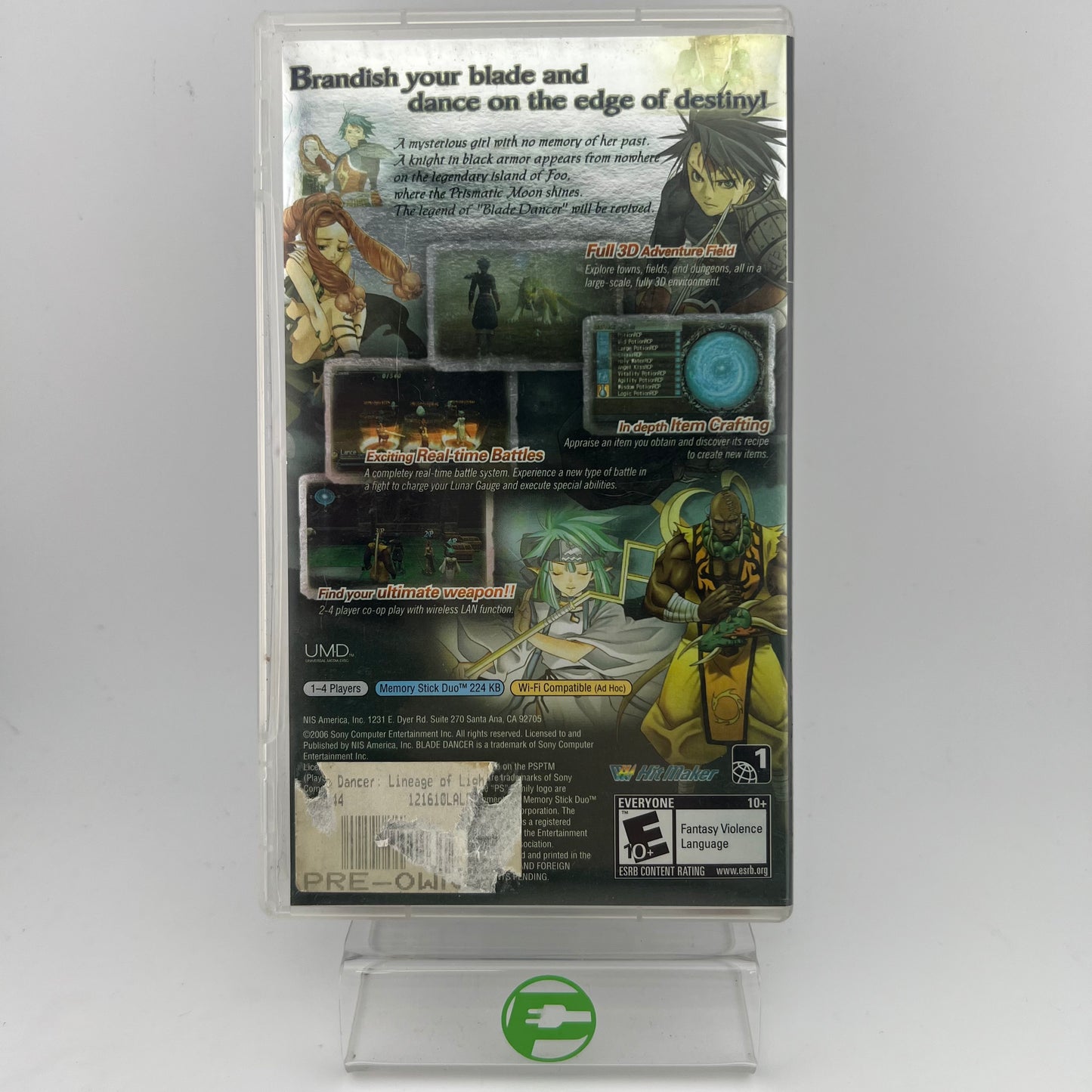 Blade Dancer Lineage of Light (Sony PlayStation Portable PSP, 2006)
