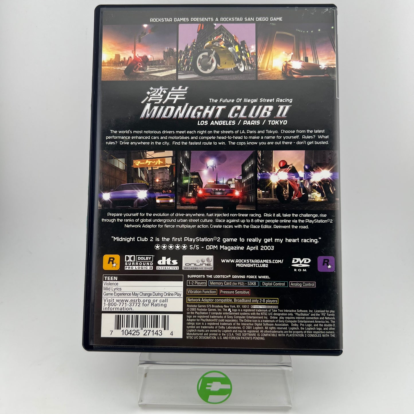 Midnight Club 2 (Sony PlayStation 2 PS2, 2003)