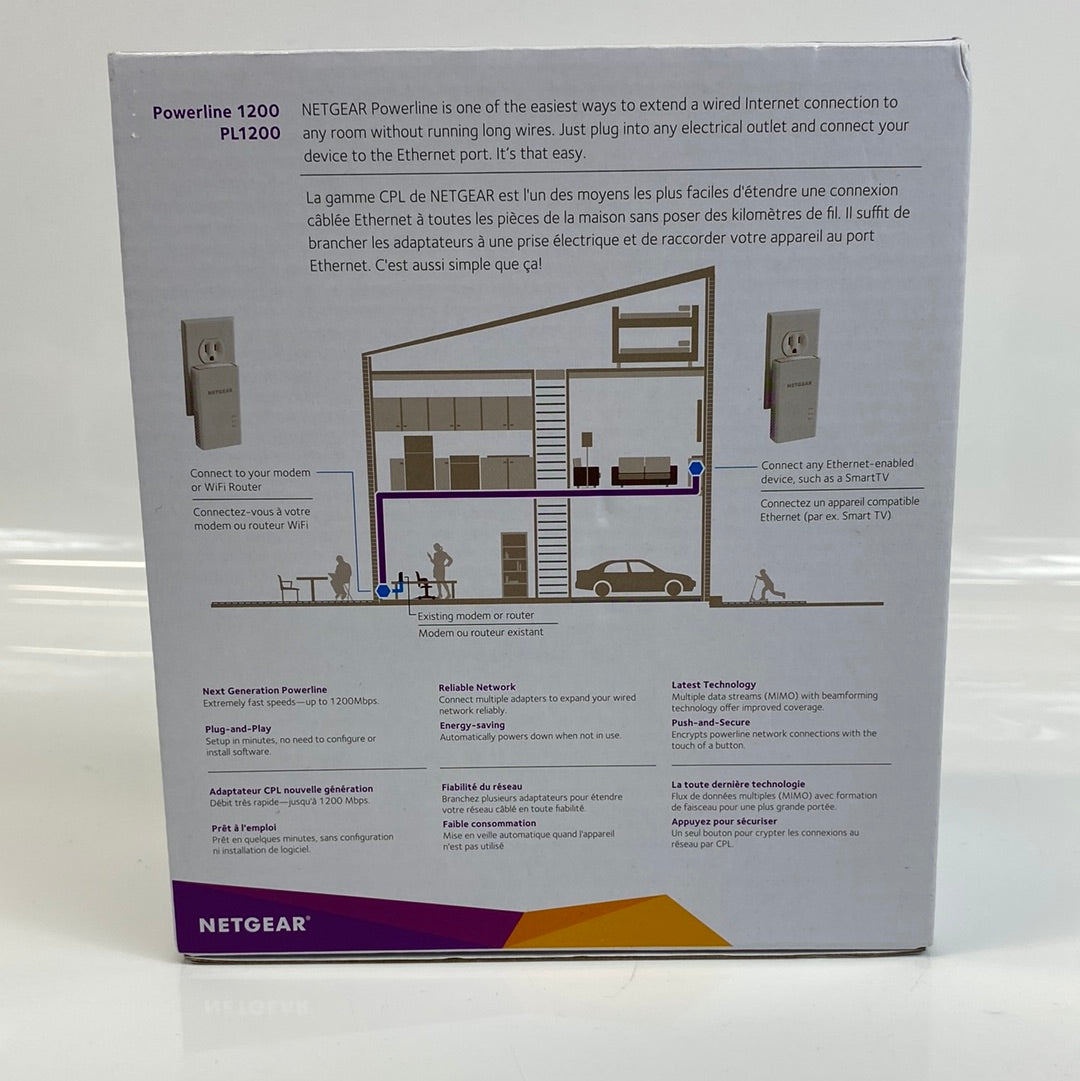 NETGEAR Powerline 1200 WIFI Extender PL1200