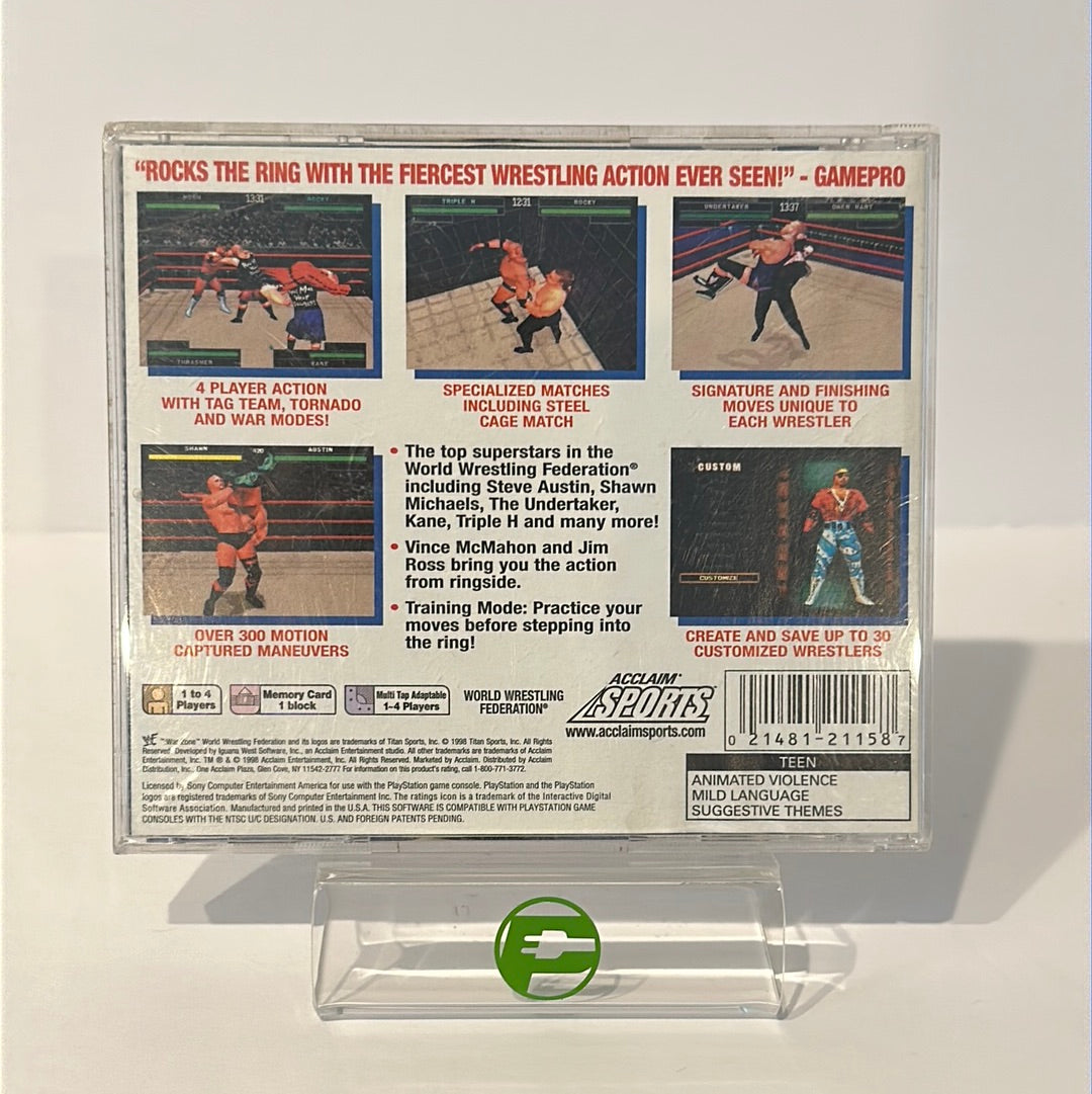 WWF War Zone (Sony Playstation 1 PS1, 1998)