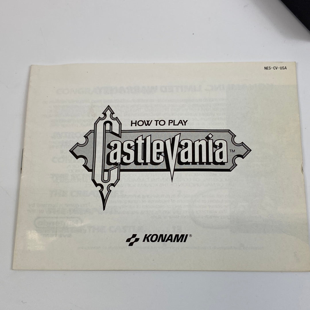 Castlevania (Nintendo NES, 1987) with Manual