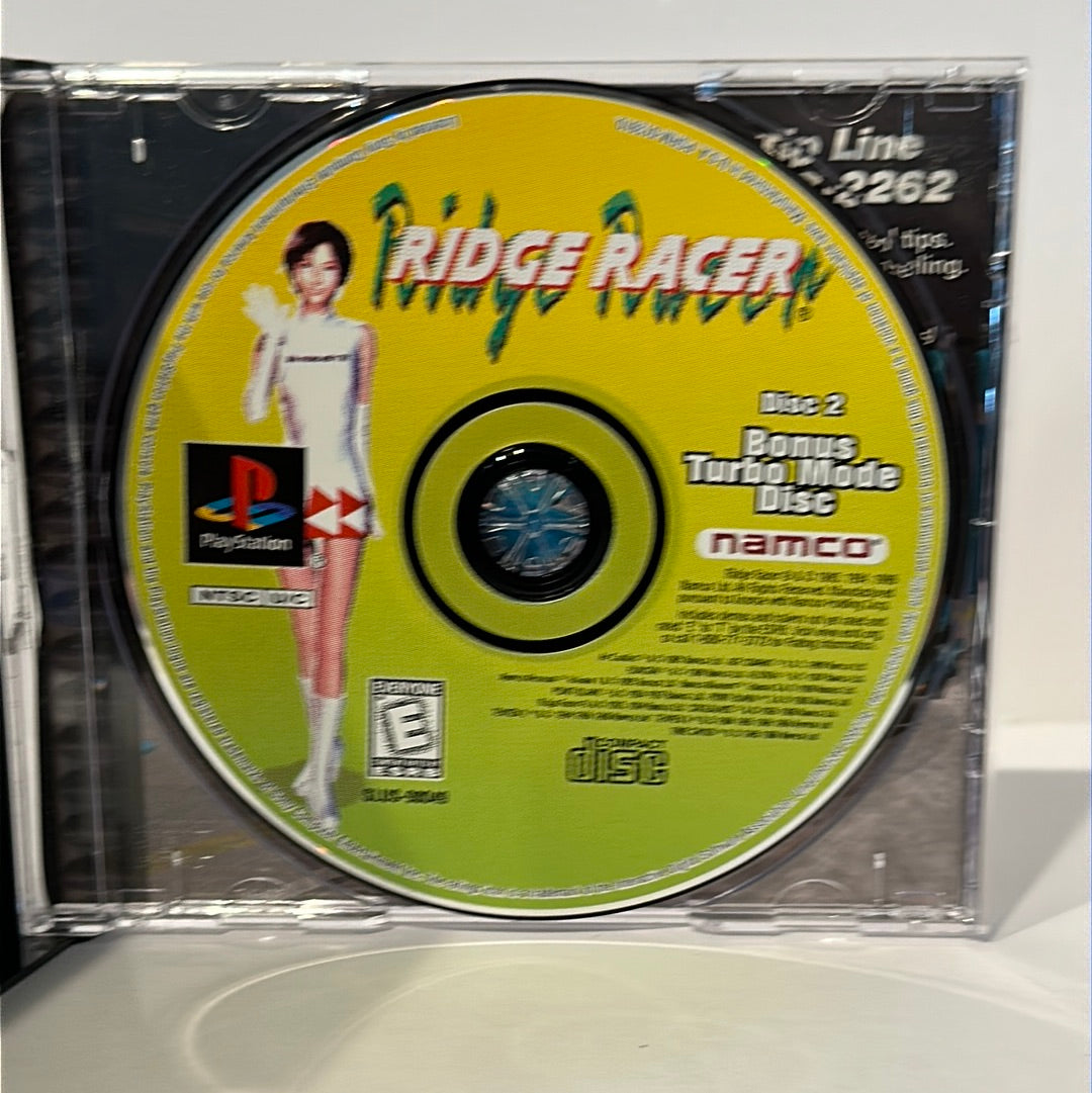 R4 Ridge Racer Type 4 (Sony Playstation 1 PS1, 1999) W/ Bonus Disc