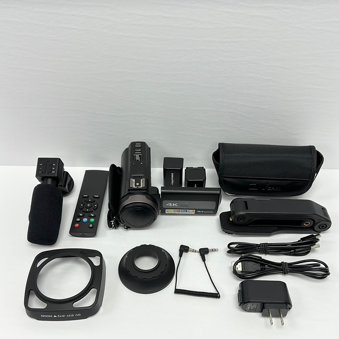 Open Box HDV-544KM Black Max 48 Megapixel 4K Night Vision WIFI Digital Camcorder