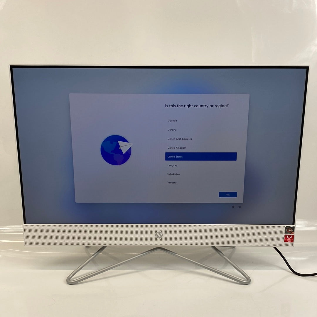 HP 24-DF0076 24" 1TB SSD 8GB AMD Ryzen 5 2.1GHz Desktop All-in-One