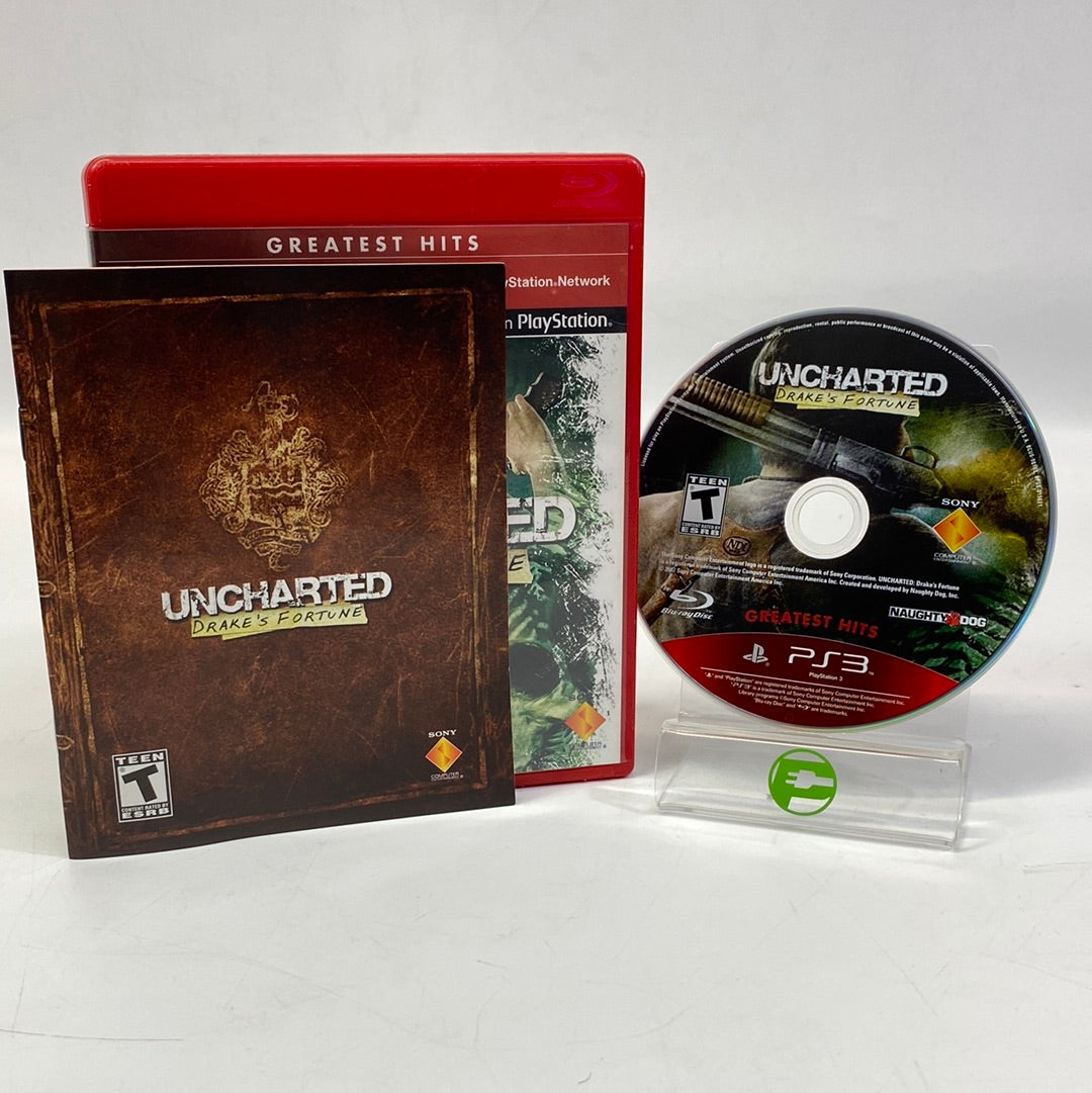 Uncharted 1 2 3 Collection (Sony PlayStation 3, 2007, 2009, 2011) w/ Case & Manual