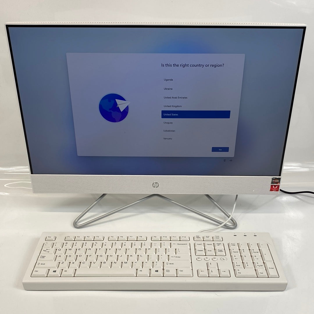 HP 24-DF0076 24" 1TB SSD 8GB AMD Ryzen 5 2.1GHz Desktop All-in-One