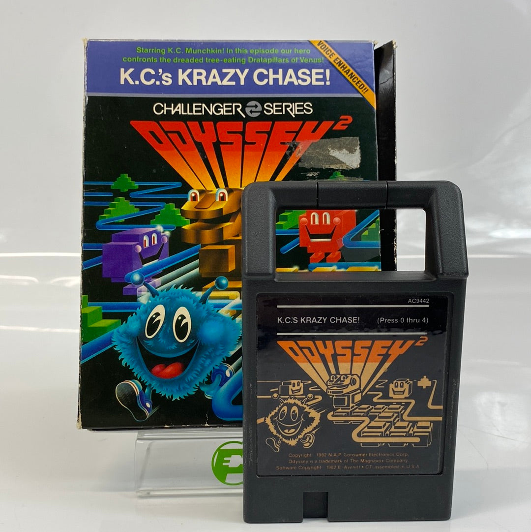 K.C.'s Krazy Chase! (Magnavox Odyssey 2, 1982) w/ Manual