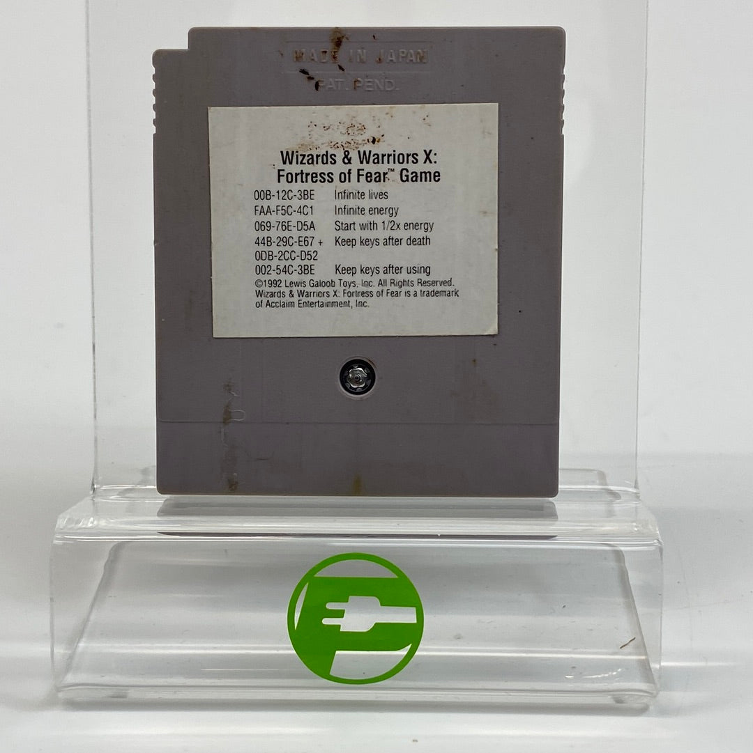 Wizards & Warriors X Fortress of Fear (Nintendo Game Boy, 1990) Cartridge Only