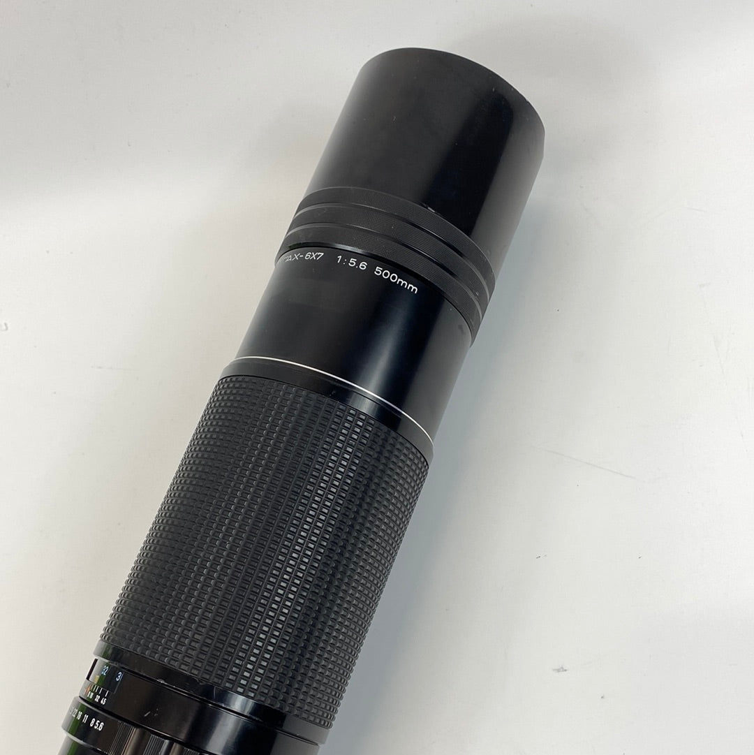 SMC Pentax-6X7 500MM f/5.6 Telephoto lens with built in Lens hood