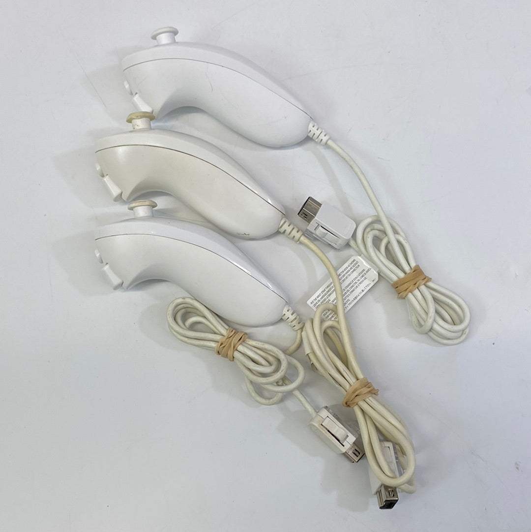 Nintendo Wii Nunchuck Bundle of 3 TESTED WORKS