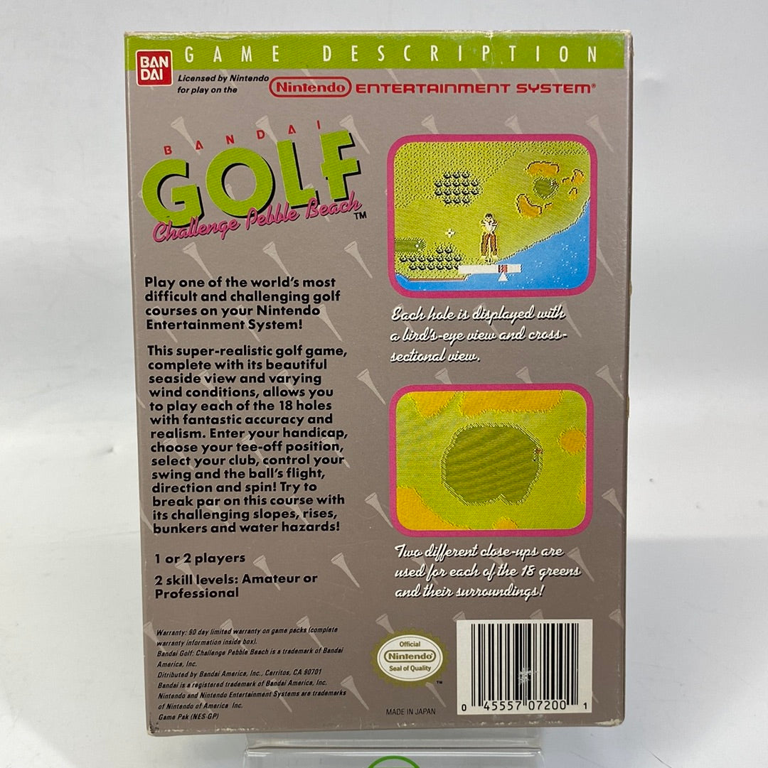 Golf Challenge Pebble Beach (Nintendo NES, 1988) w/ Box