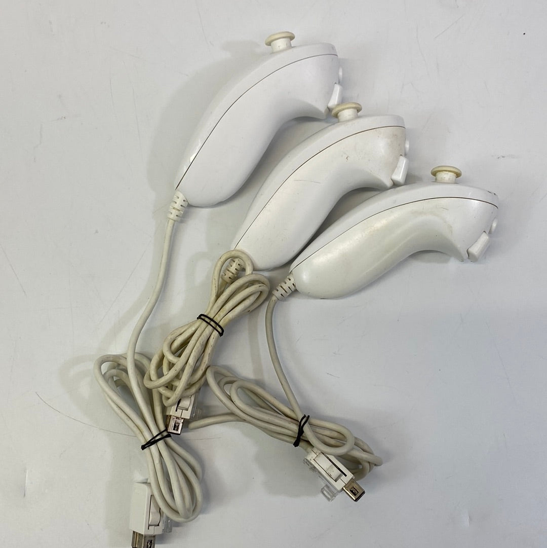 Nintendo Wii Nunchuck Bundle of 3