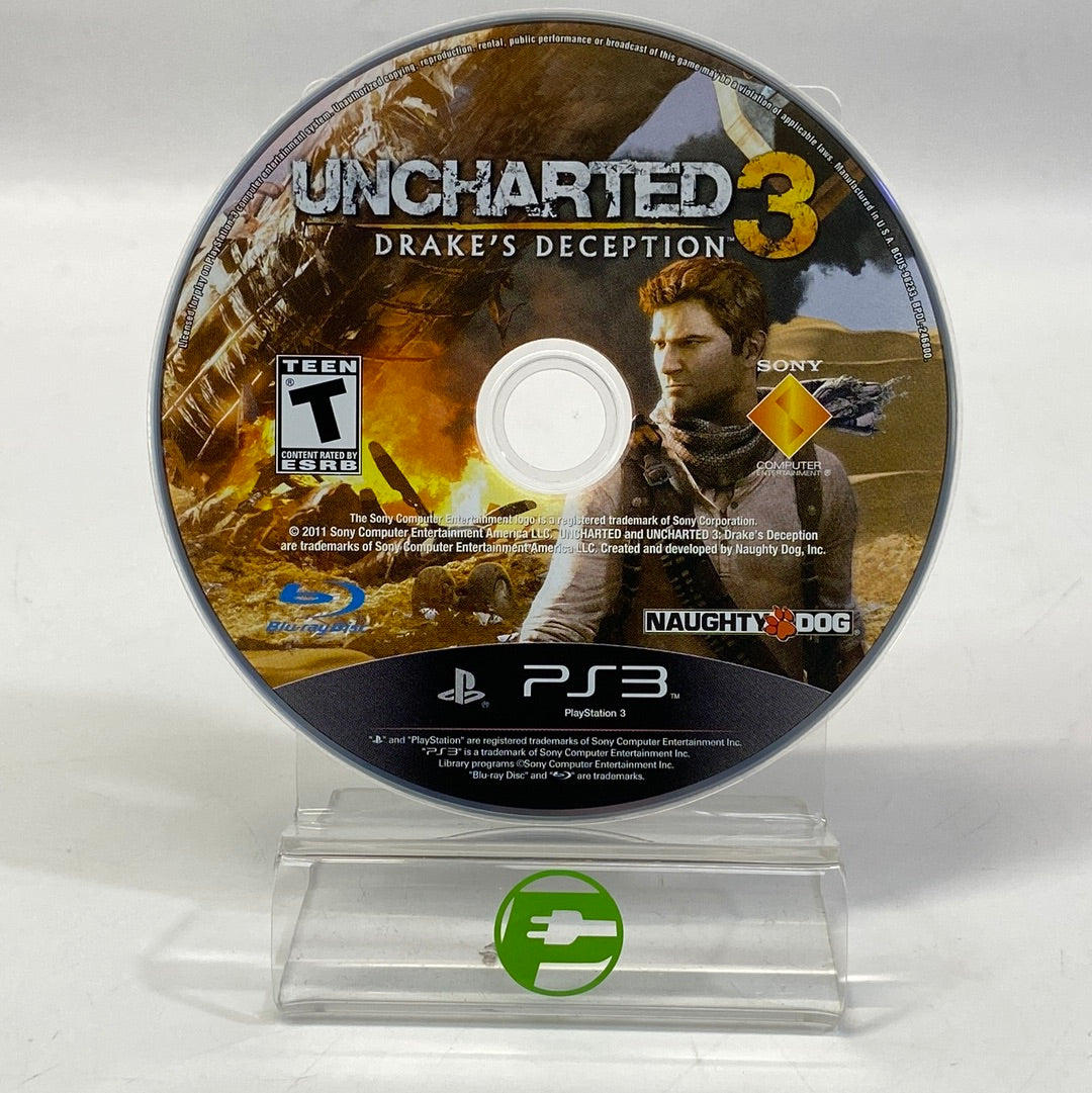Uncharted 1 2 3 Collection (Sony PlayStation 3, 2007, 2009, 2011) w/ Case & Manual