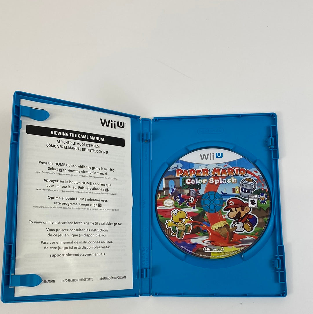 Paper Mario Color Splash (Nintendo Wii U, 2016)