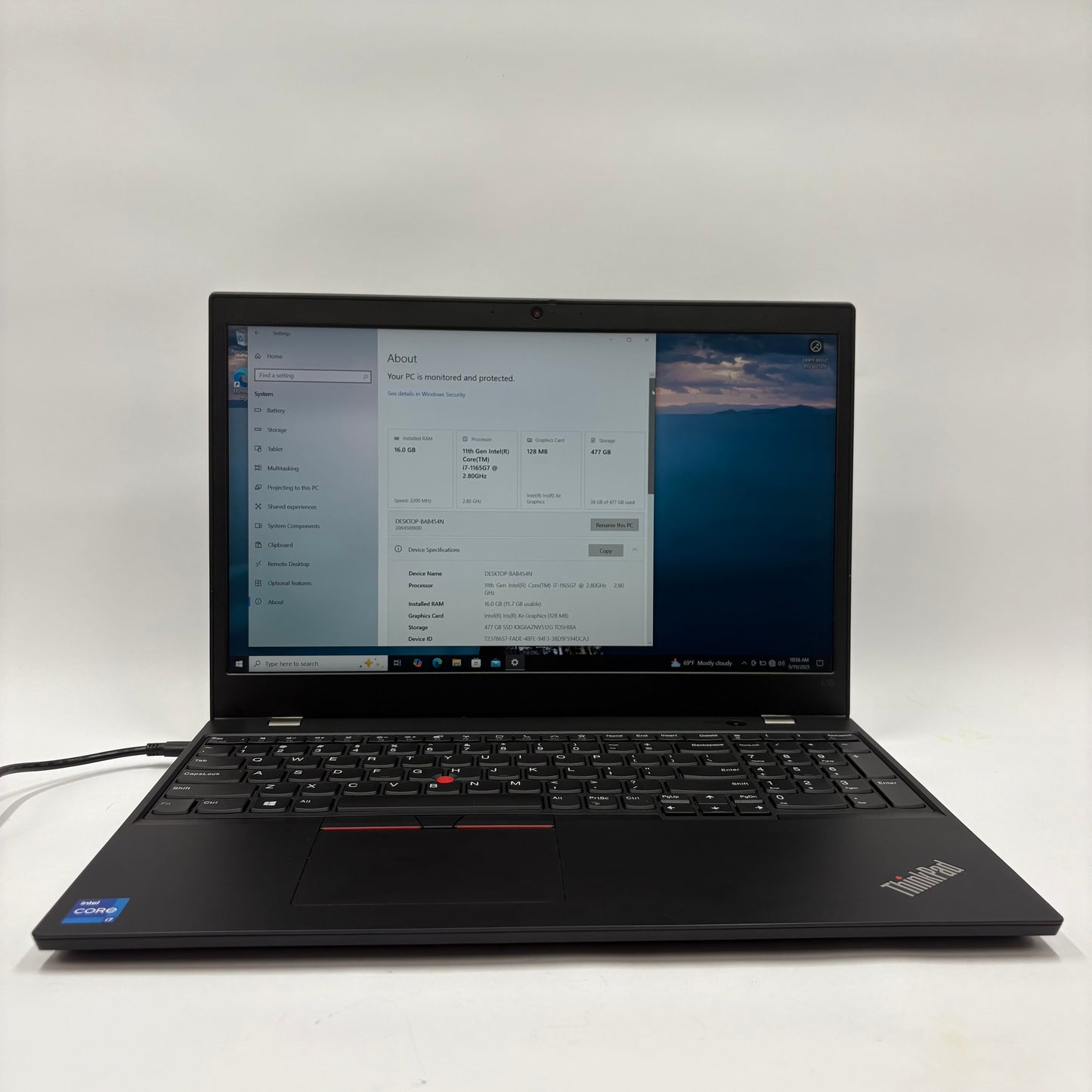 Lenovo ThinkPad L15 GEN 2 15.6" i7-1165G7 2.8GHz 16GB RAM 512GB SSD Read