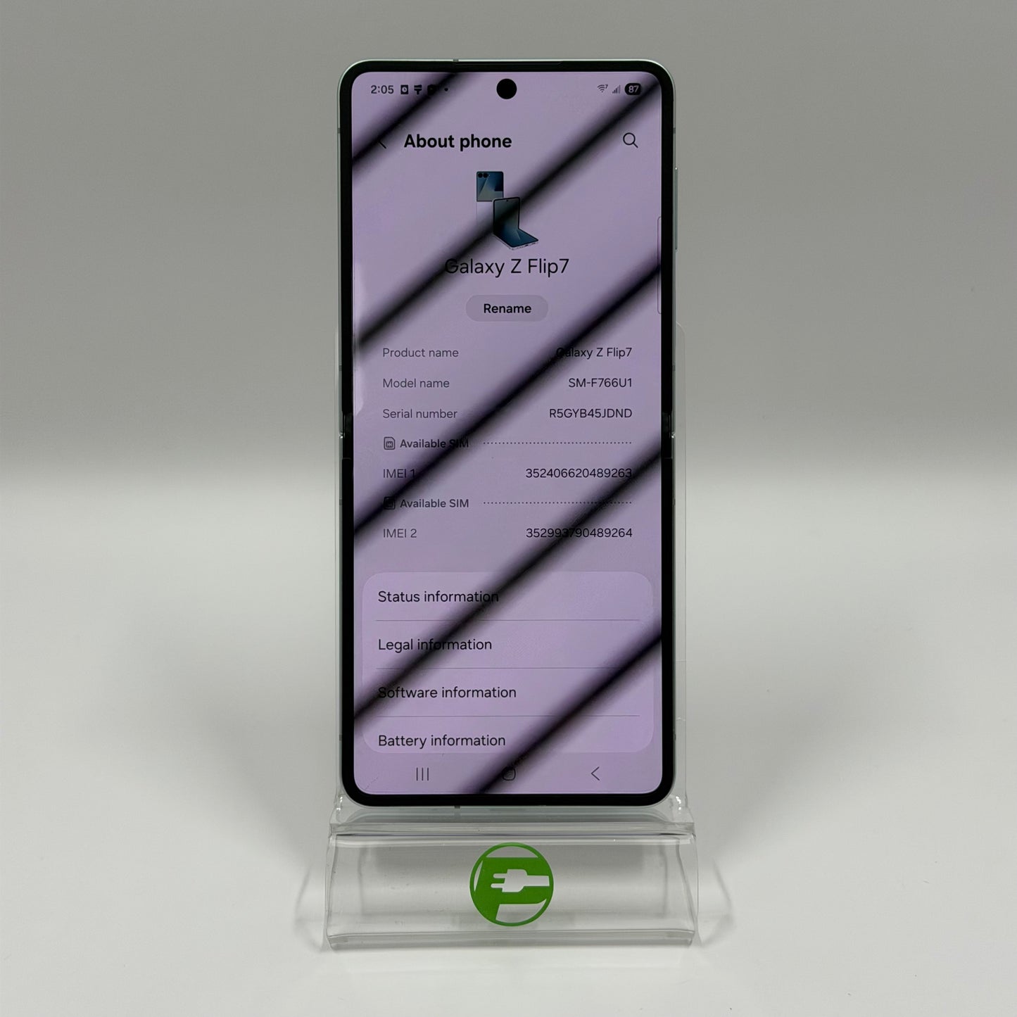 Unlocked Samsung Galaxy Z Flip7 12GB RAM 256GB SM-F766U1 Arctic Silver