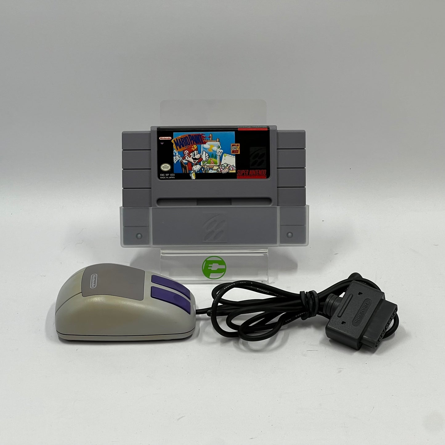 Mario Paint (Super Nintendo SNES, 1992) with SNES Mouse
